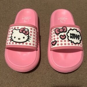 Hello Kitty Pink Polka Dot Slide Sandals